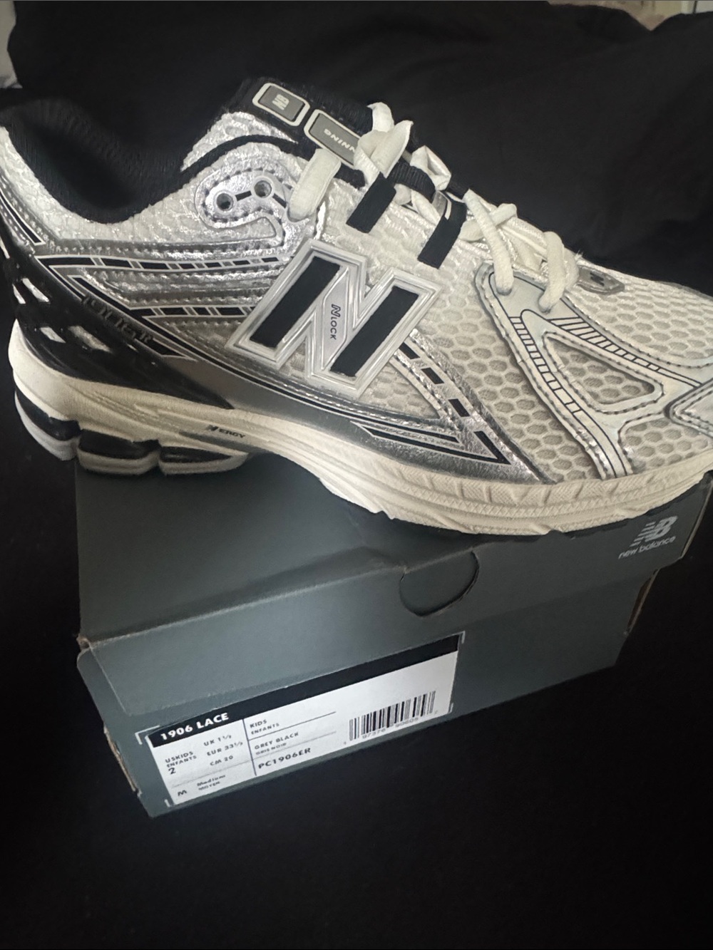New Balance Men's Athletic Running Shoes - White/Silver/Black
